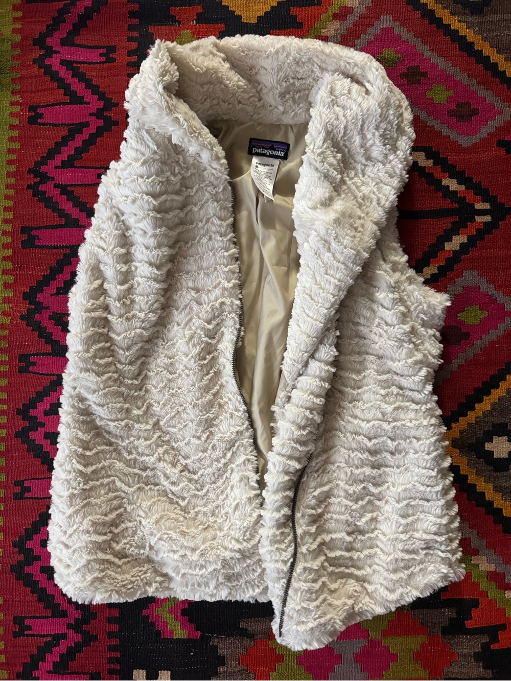 Patagonia Cream Sherpa Vest